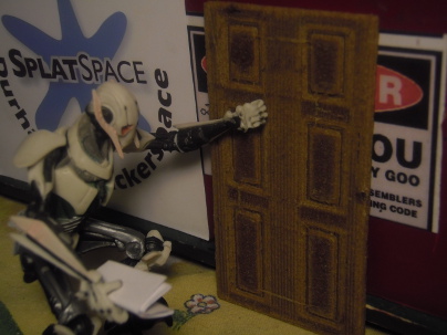 Door printed by Splat Space member Jeff C., modeled from October 13th's Workshop!